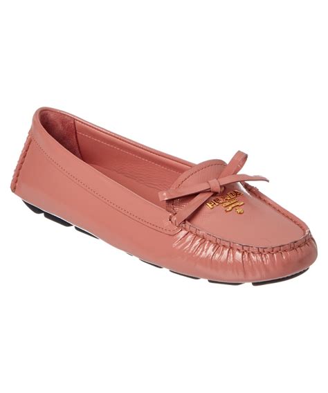 prada moccasin women|Prada saffiano slippers.